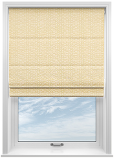 Rolling Hills Velvet, Golden - Twist&Fit Roman Blind